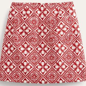 Boden Textured A-Line Mini 14 Poinsettia, Block Pome R0337-DRD